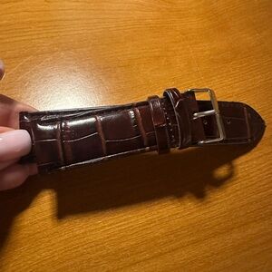 Charles Raymond Brown Crocodile Leather Watch Strap
